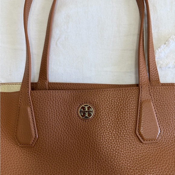 Tory Burch Tan Brown Leather Tote - Picture 6 of 12